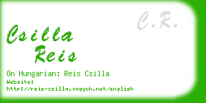 csilla reis business card